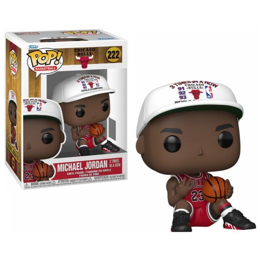 Michael Jordan Chicago Bulls 3x in a Row Funko Pop! NBA Legends